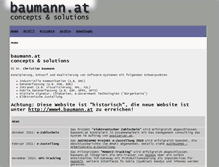 Tablet Screenshot of baumann.at